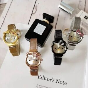 Hello Kitty Women's Watches - Silver, Black, Copper Available . Gold is Sold out